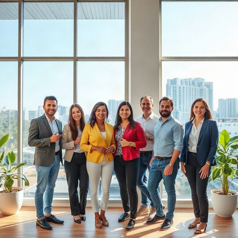 Equipe da Swiftaspark em escritório moderno em Brasília